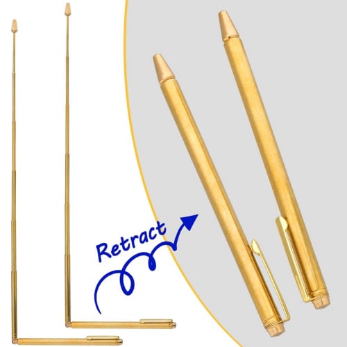Oikabio 2-Piece Dowsing Rod, Retractable Divination Rod, Portable Pen-Shaped L-Rod, Ghost Hunting Tool, Water Divination, etc.