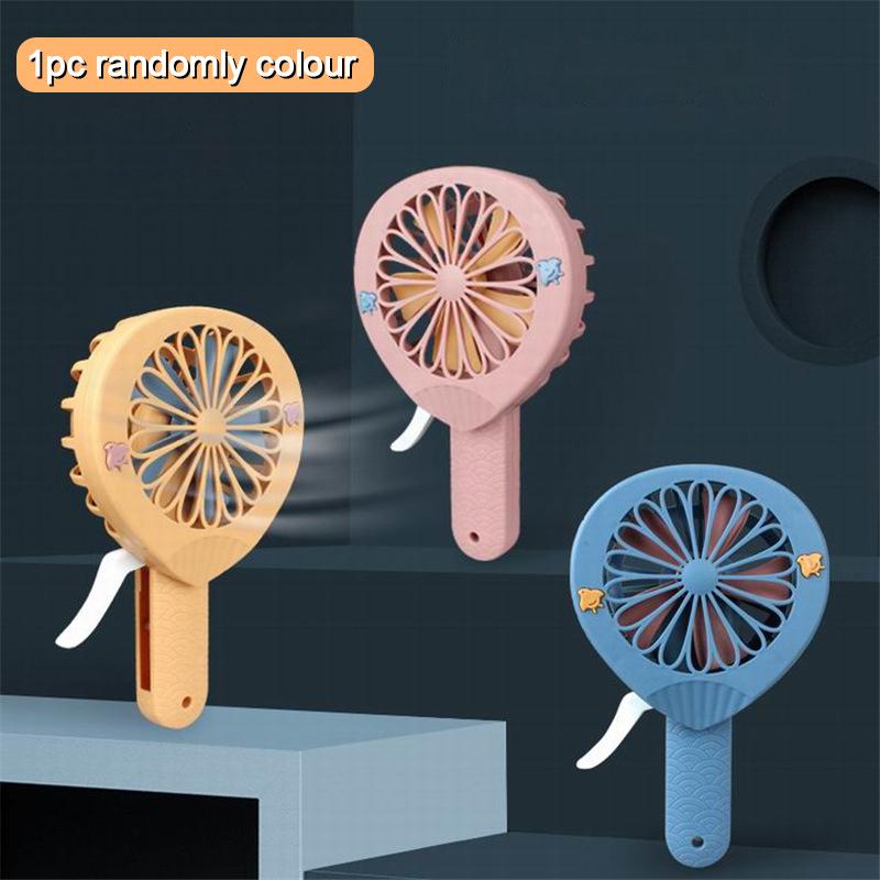 Bærbar Håndholdt Vifte Håndtrykksvifte Mini Bærbar Vifte Uten Batteri Husholdnings Søt Vifte Kjøling Holdt Vifte