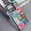 Sardines Fish Art Canned food Phone Case For iPhone 17,16,15,14,13,12,11 Plus,Pro Max,Colored Silver Phone Case
