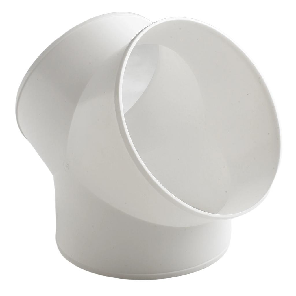 200mm/7,9in PVC Y-Form Lüftungskanalverteiler Vielseitige Kompatibilität Luftdichter Sitz Effizienter Lüftungskanalverteiler Flexibler Lüftungskanal