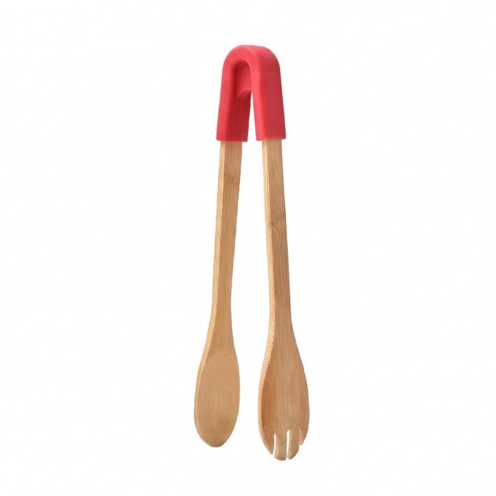 Bamboo Salad Serving Tong Multi Color Option Grill Tongs New Food Tongs Barbecue Cooking