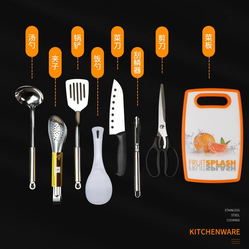 Nice Camping Kitchen Utensil Set with Carrying Bag BBQ Beach Hiking Travel Organizer Storage Pack Cook Gadgets Equipment Gear