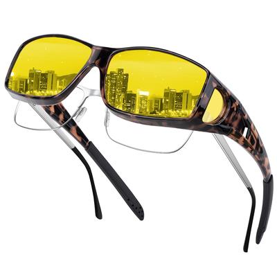 [Uaclcau] Over Sunglasses Polarized UV400 UV Protection Sunglasses for Men