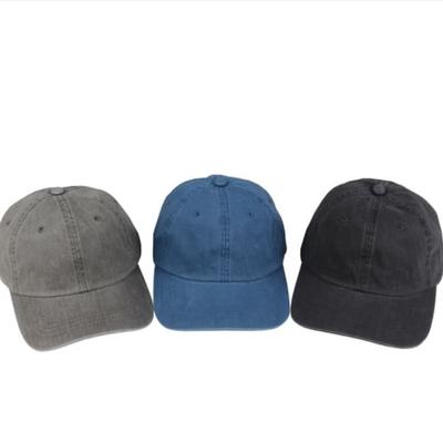 Herren und Damen Ballkappe Baseballkappe Hut Gewaschen Einfarbig