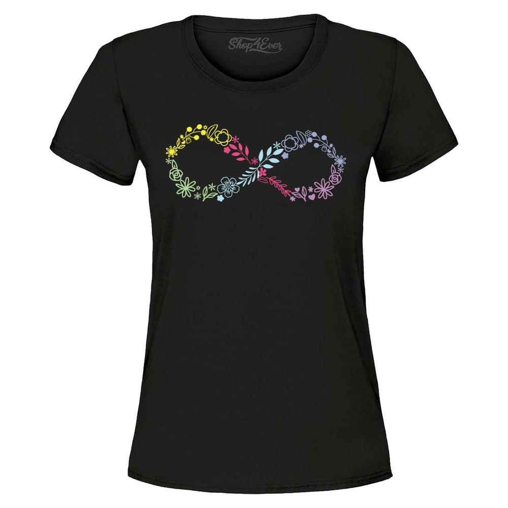 

Floral Infinity Symbol Neurodivergent Spectrum Women s T-Shirt Autism Shirt 3XL