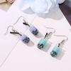 Fashion Women Bubble Tea Drink Dangle Long Ear Hooks Earrings Jewelry Decor