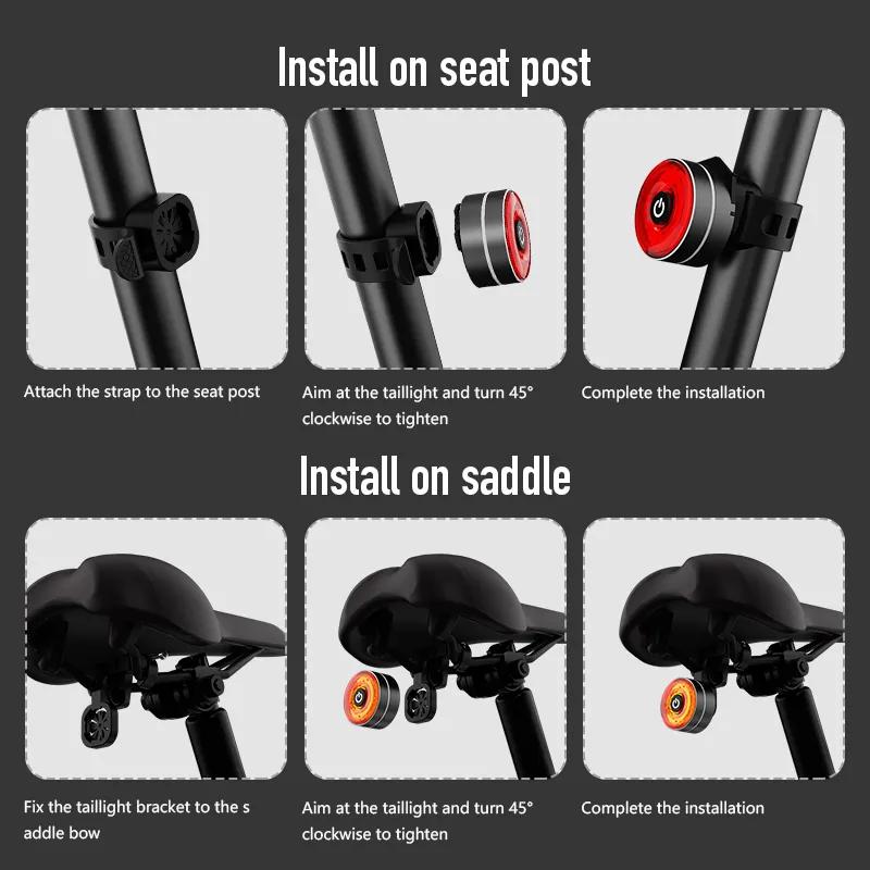 Waterproof Bicycle Rear Brake Back Light Bike Taillight Accessories for Consumer Electronics