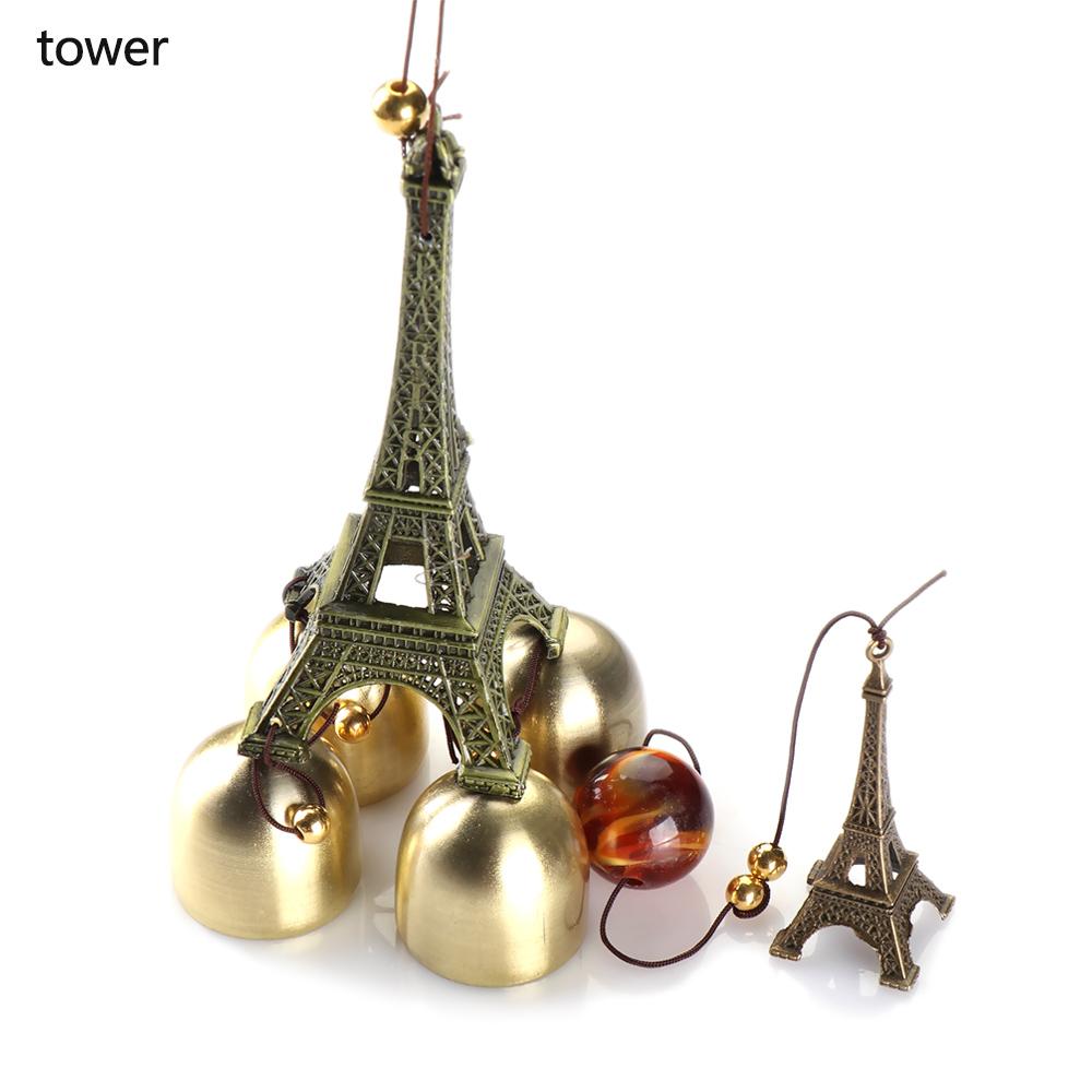 Window Peacock Kylin Tower Elephant Fishes Retro Metal Wind Chime Lucky Charms Hanging Ornament