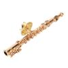Music Brooch Elegant Exquisite Metal Gold Color Beautiful Musical Instrument Brooch for Party