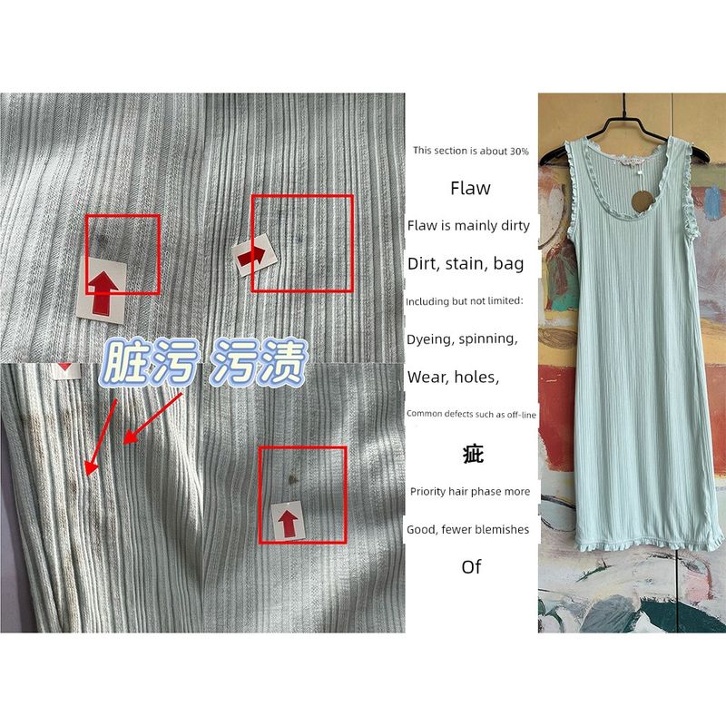 

Foreign Trade Original Order Rev * Iew Close-Fitting Series Elastic Rib Soft Plaid Vest Dress Green-Black Turquoise M