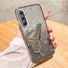 Gradient Butterfly Quicksand Phone Case For Samsung Galaxy M55 M54 M34 M14 M53 M52 M51 M23 M33 M21 M31 F15 Soft Silicone Cover
