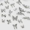 10x/Set Beautiful Butterfly Nails Art Charms 3D Alloy Bowknot Nails Charms Nails Charms Nails Supplies