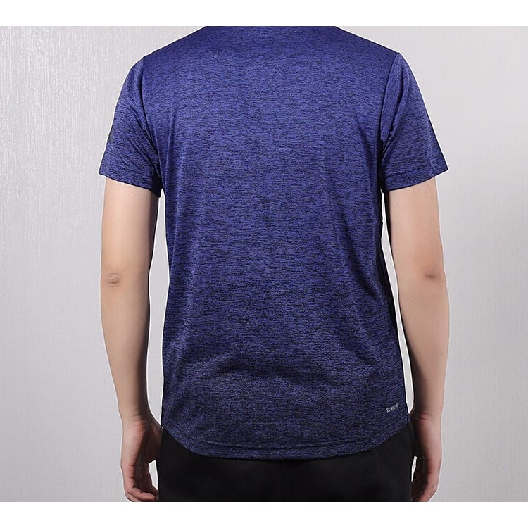 adidas T-shirts Heren Donkerblauw Ronde Hals Normale Rechte Pasvorm DZ8495