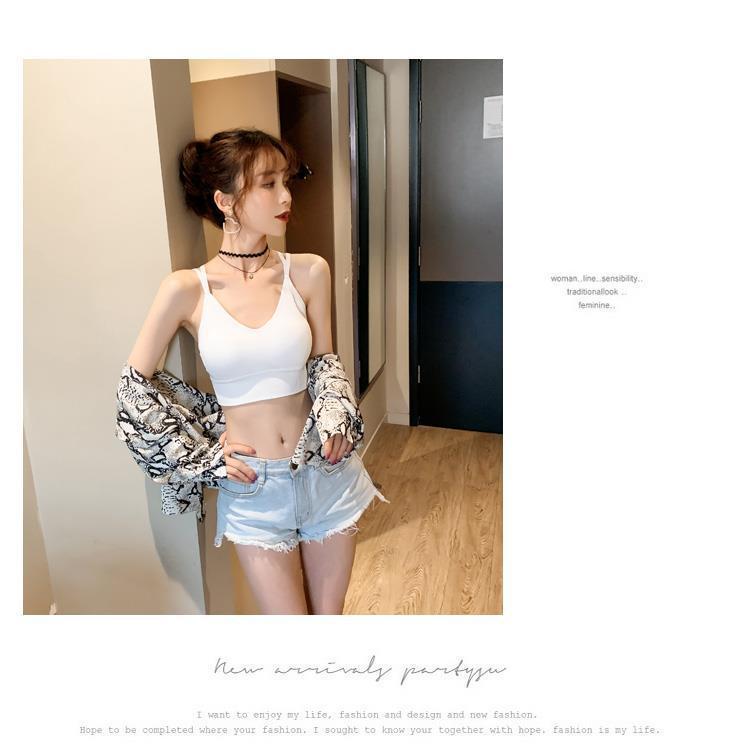 French Trendy U-Shaped Back Camisole Vest for Women - Summer Outerwear & Innerwear