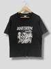 Camiseta Vintage de los 90 con obra de Stephen Pizzurro para Antiseen, camiseta coleccionable de la banda hardcore punk americana GG Allin, doble cara, negra, Talla L