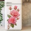 Sunflower Rose Refrigerator Stickers Removable Self Adhesive Cabinet Decals Waterproof for Home Kitchen Wall Design