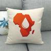 African continent thumbnail Digital printing short plush pillow covers for car sofa office cushion cover home goods 60x60cm