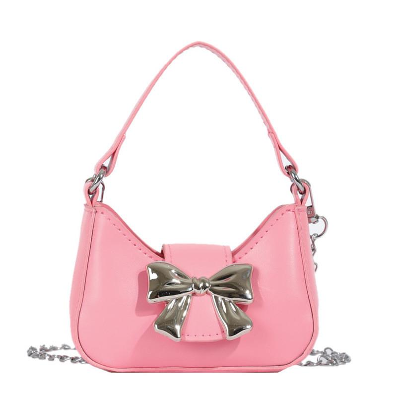 Decoration Bow Mini Handbag Outdoor Trendy Shoulder Bag Womens Crossbody Bag
