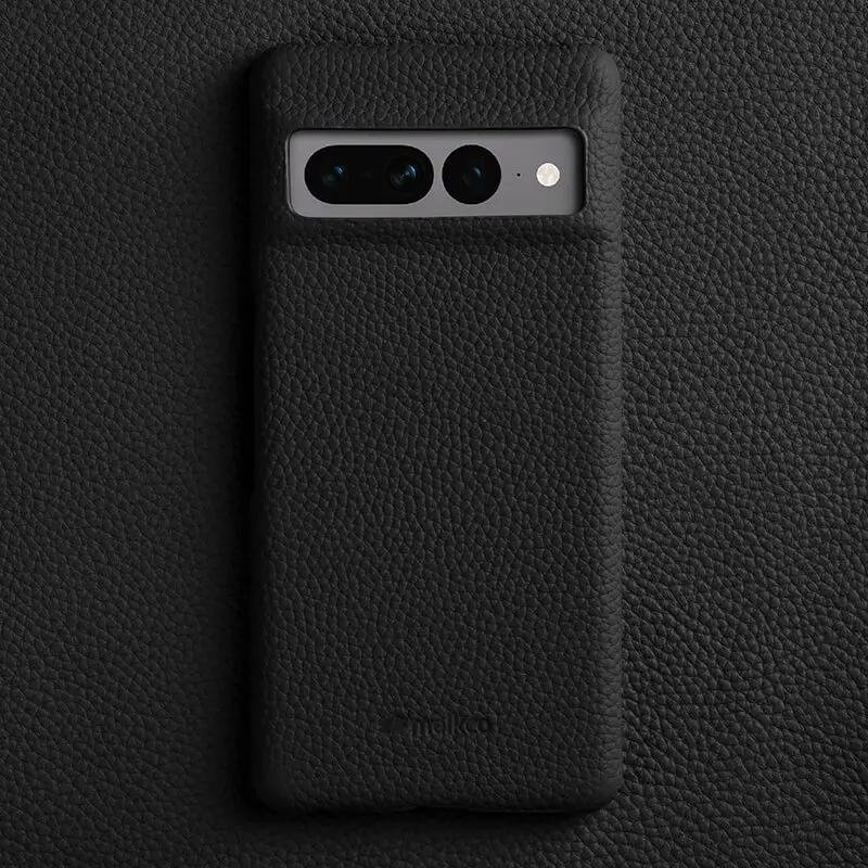 Melkco 100% Echtes Leder Hülle für Google Pixel 8 9 10 Pro XL Premium Luxus Hüllen High-End Business Rindsleder Handyhülle