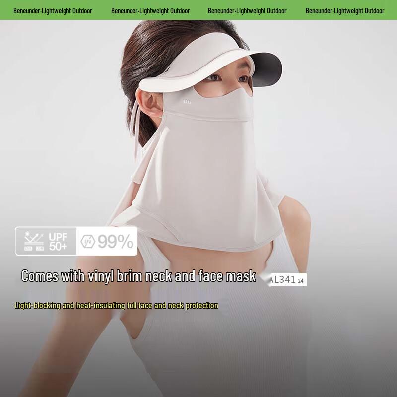 Beneunder Cooling Full Face Sun Protection Balaclava with Brim