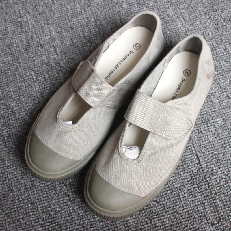 

Японские женские повседневные парусиновые туфли Мэри Джейн - модные и удобные 40 серый