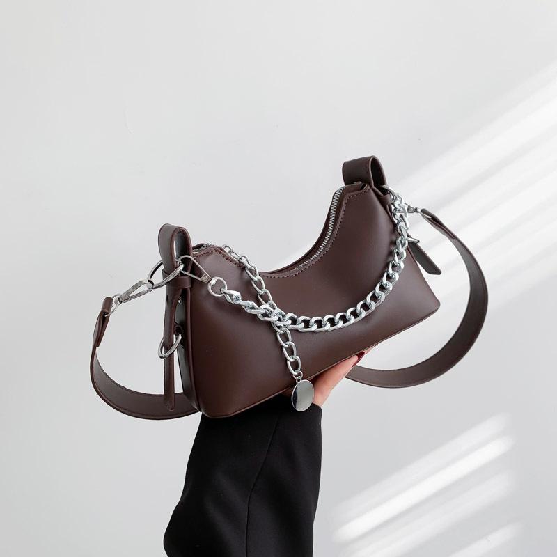 Chain bag women's 2026 new style this year popular texture niche design e-shoulder underarm bag fashiable crossbody small ba