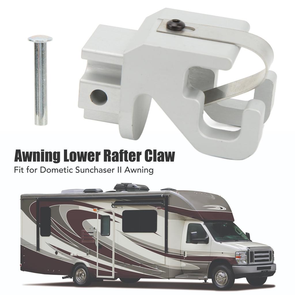 Awning Lower Rafter Claw High Strengrth Powerful Support Satin Aluminum Awning Rafter Claw  Resistant for RV Awning
