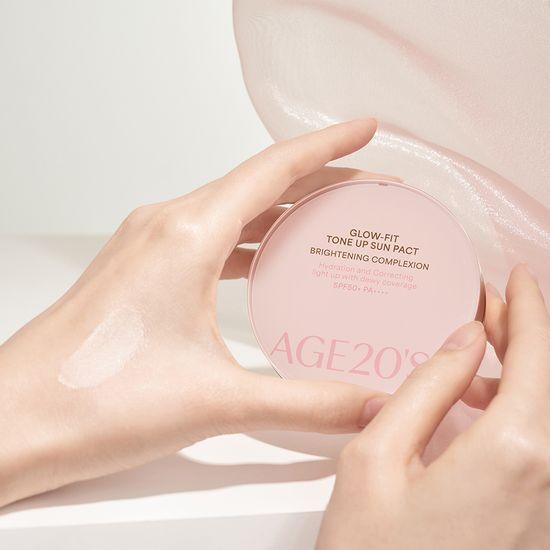 AGE20S Glow Fit Moisture Glow Tone-Up Sun Pact 12.5g (Main Product + Refill)