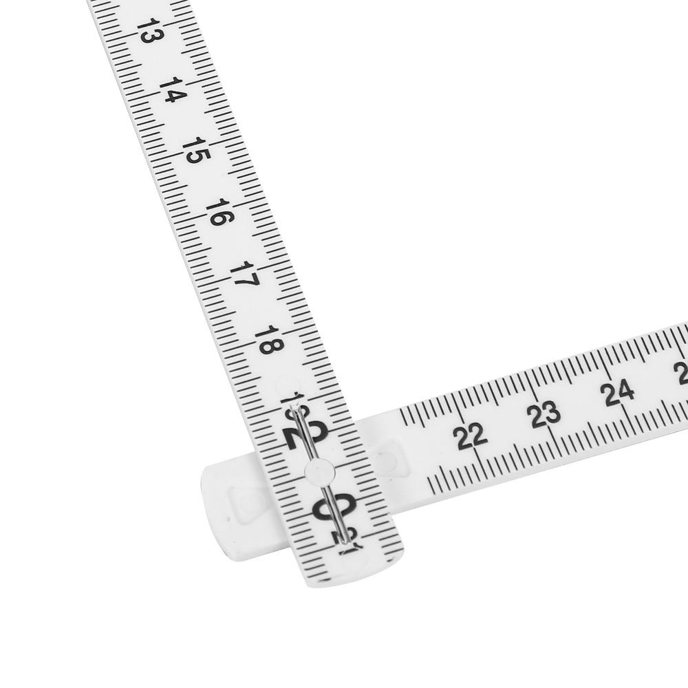 3PCS 10 Fold Folding Ruler Plastic Linear Measurement Tools Durable Metric Measuring Tool  Carpentry