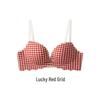 3D Push-Up karierte Unterwäsche: Vergrößert kleine Brüste, Dicke Cups für einen vollen, angehobenen und bequemen Look.