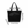 Magnetic Buckle Large Capacity Handbag Vertical Square Portable Shoulder Bag  College Student