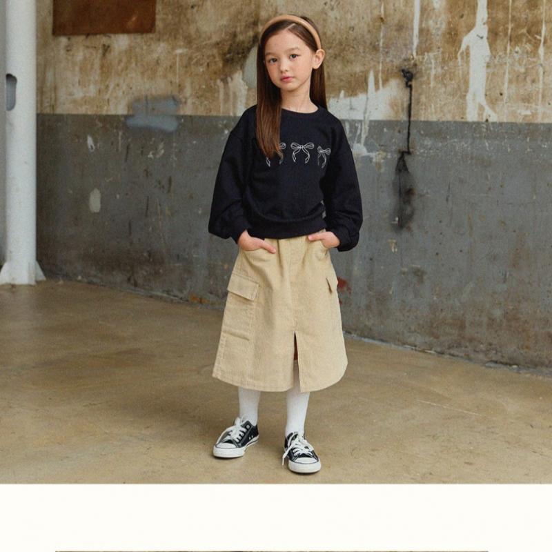  Olivan  Corduroy Logo Waffen Skirt  Beige 