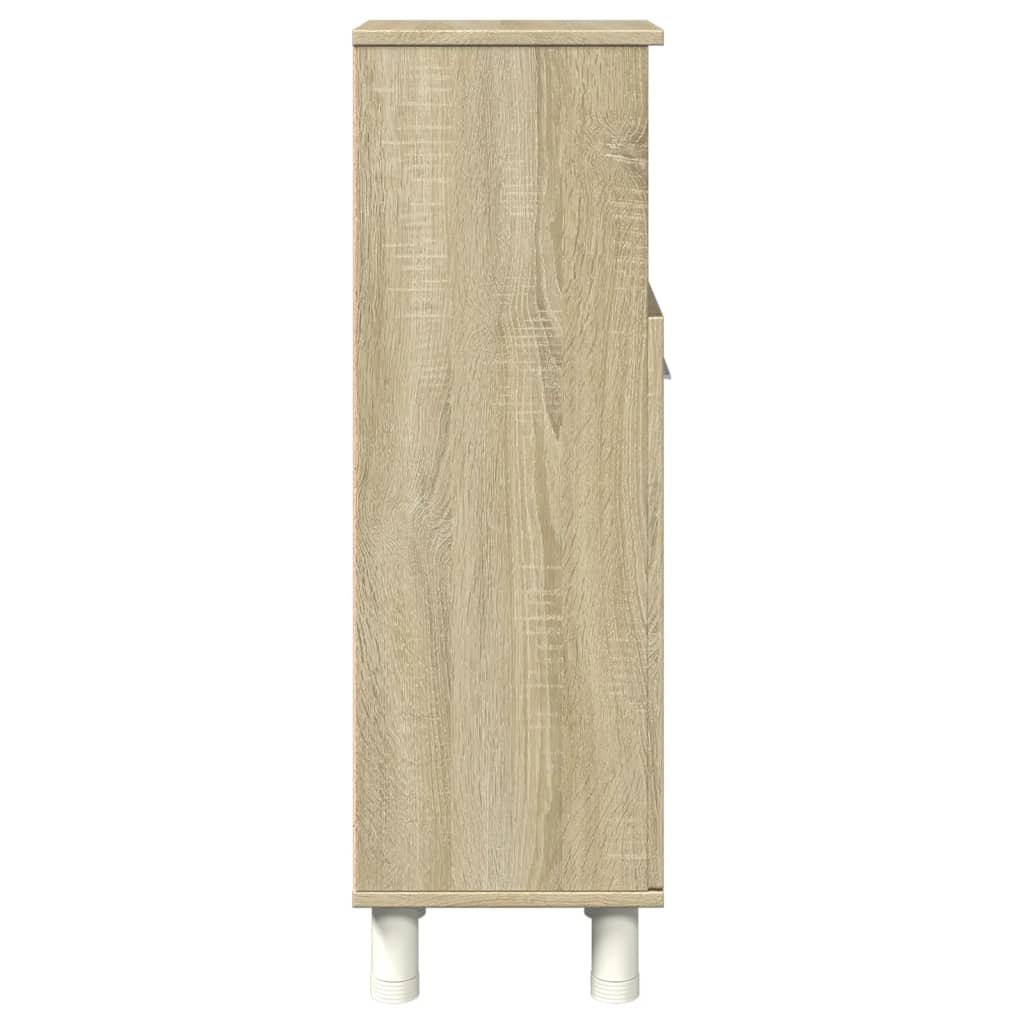 Bathroom Cabinet In Sonoma Oak 30.5 X 30 X 95 Cm Particleboard