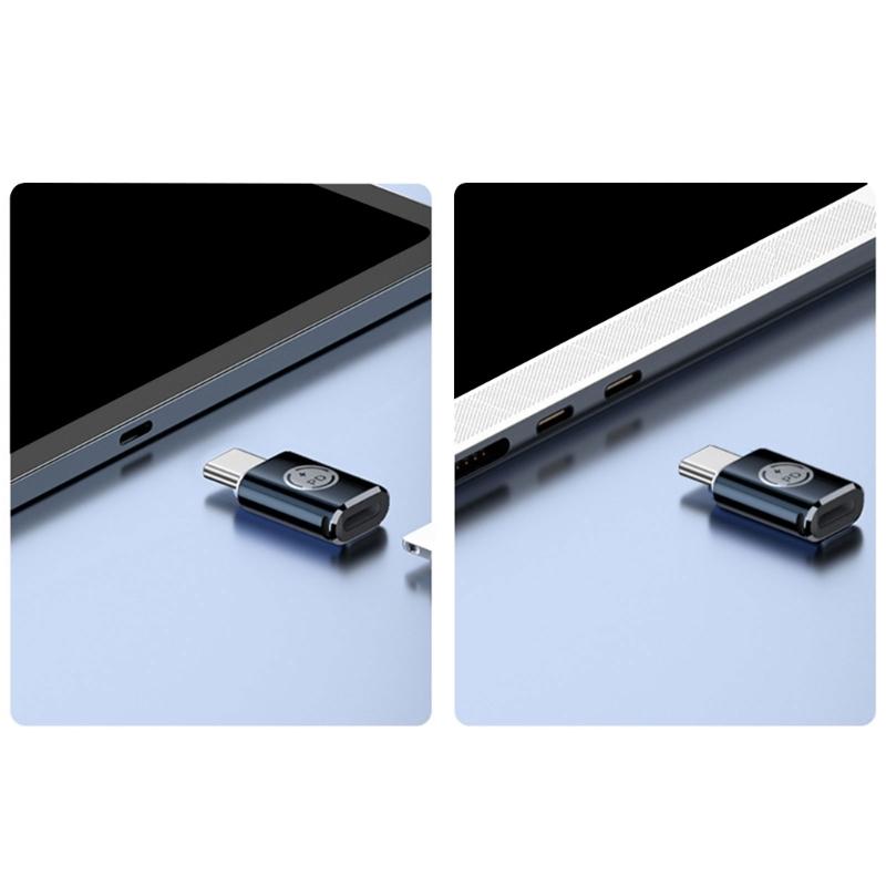 Type-C Charging Adapter Support 27W Fast Charging and 480Mbps Data Transfer for 8Pin Female To Type-C Male Adapter