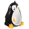 Pinguin-förmiges Kleinkind-Urinal für Jungen mit starken Saugnäpfen Leicht zu reinigen ABS-Material Schwarz