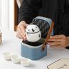 Portable Panda Kuaike, a Pot of Three Cups of Travel Tea Set, a Small Set of Creative Business Gifts