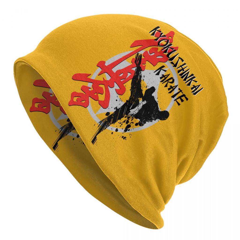 Kyokushi Karate Skullies Beanies Caps Unisex Women Unisex Fashion Winter Warm Knitting Hat Adult Martial Arts Bonnet Hats