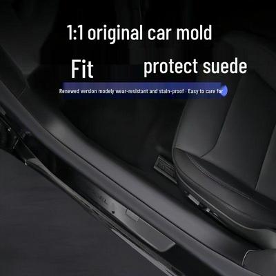 Tesla 25 Refresh Model Y TPE Door Sill Strips & Anti-kick Full Coverage Set