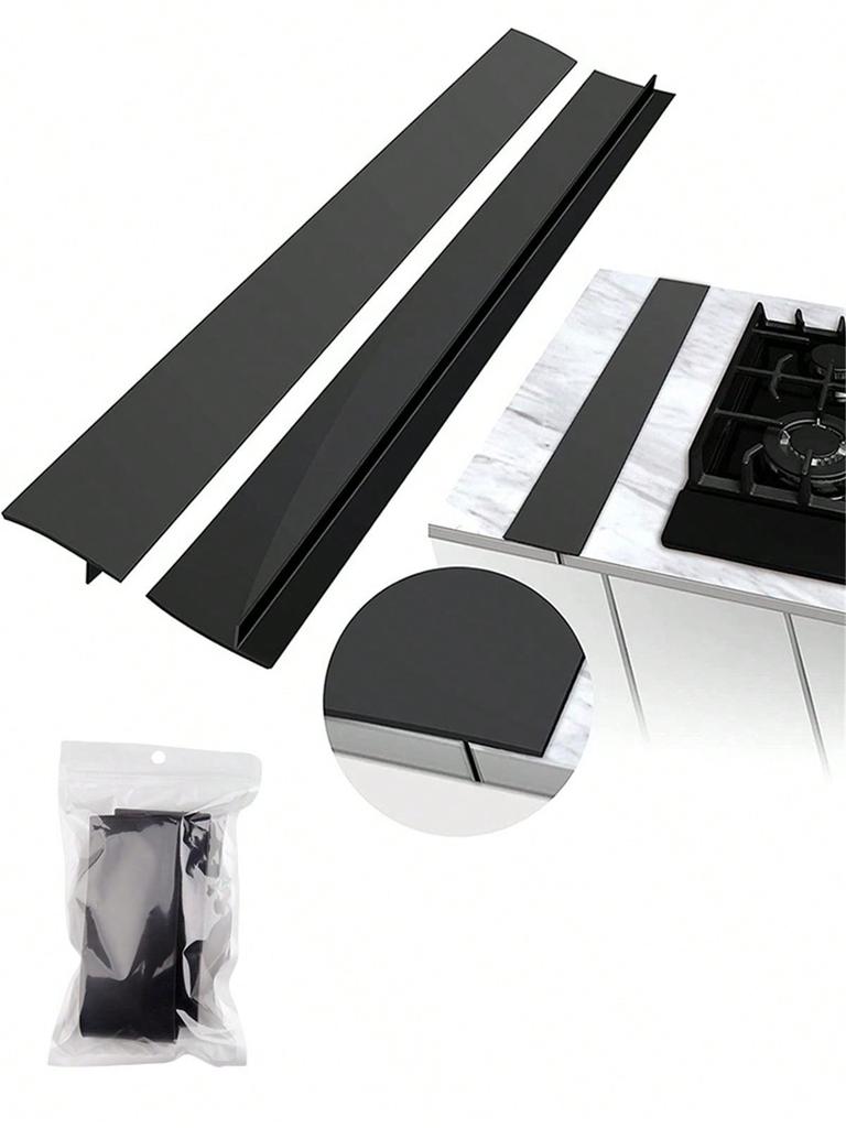 Silicone Stove Gap Covers Oil Dirt Resistant High-Temperature Resistant Strip Gas Gap Soft Sealing Strip Oven Gap Filler Seals