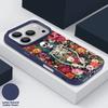 For iPhone 18 Pro Max Case Lettered Skull Pattern Leather Texture Silicone Cover For iPhone 17 16 15 14 13 Pro Max 16E 17E