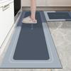 Letter Rectangular Simple Printed Diatom Mud Cushion Kitchen Toilet Carpet