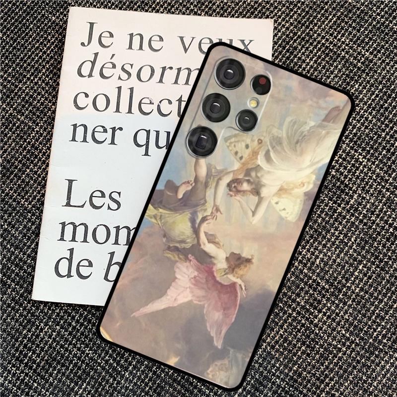 Renaissance Angels Case For Samsung Galaxy S23 Ultra S22 S20 S21 FE Note 10 20 Ultra S8 S9 S10 S24 Plus Cover
