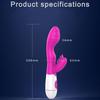 G Spot Dildo Rabbit Vibrator for Women Dual Vibration Silicone Waterproof Female Vagina Clitoris