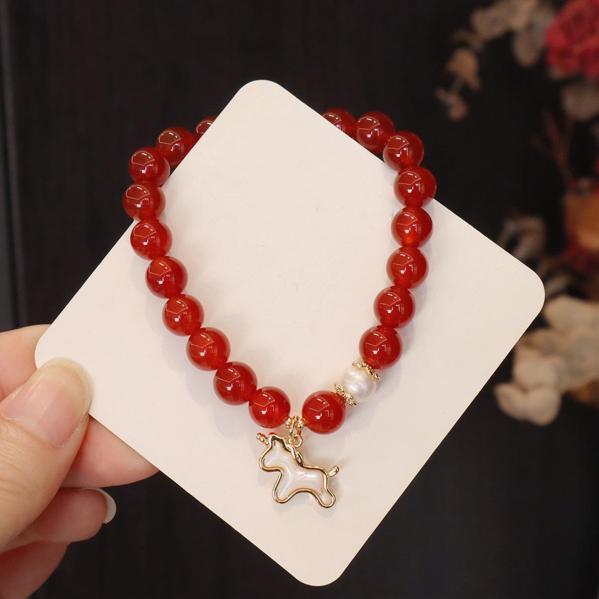 

Natural agate bracelet.fashion women daily jewelry gift