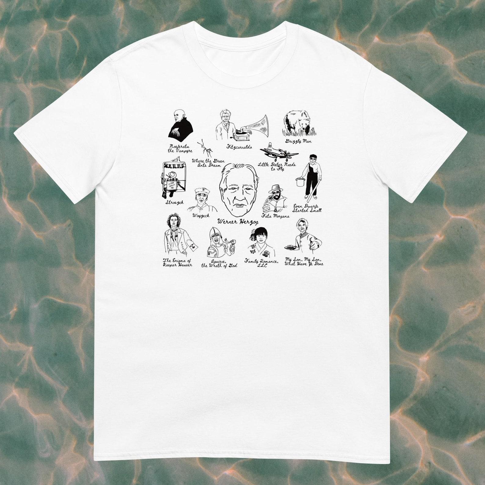 Werner Herzog Unisex T-Shirt grey white 4XL