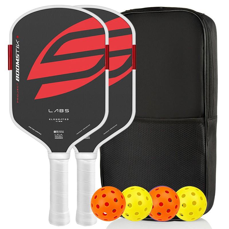 Pickleball Paddle Set Carbon Fiber T700 Textured Surface Kids Beginner Racket Full