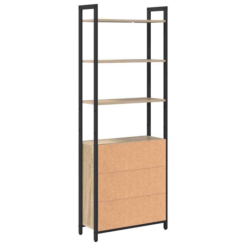 Bookshelf Sonoma Oak 60 x 24 x 161 cm Particleboard