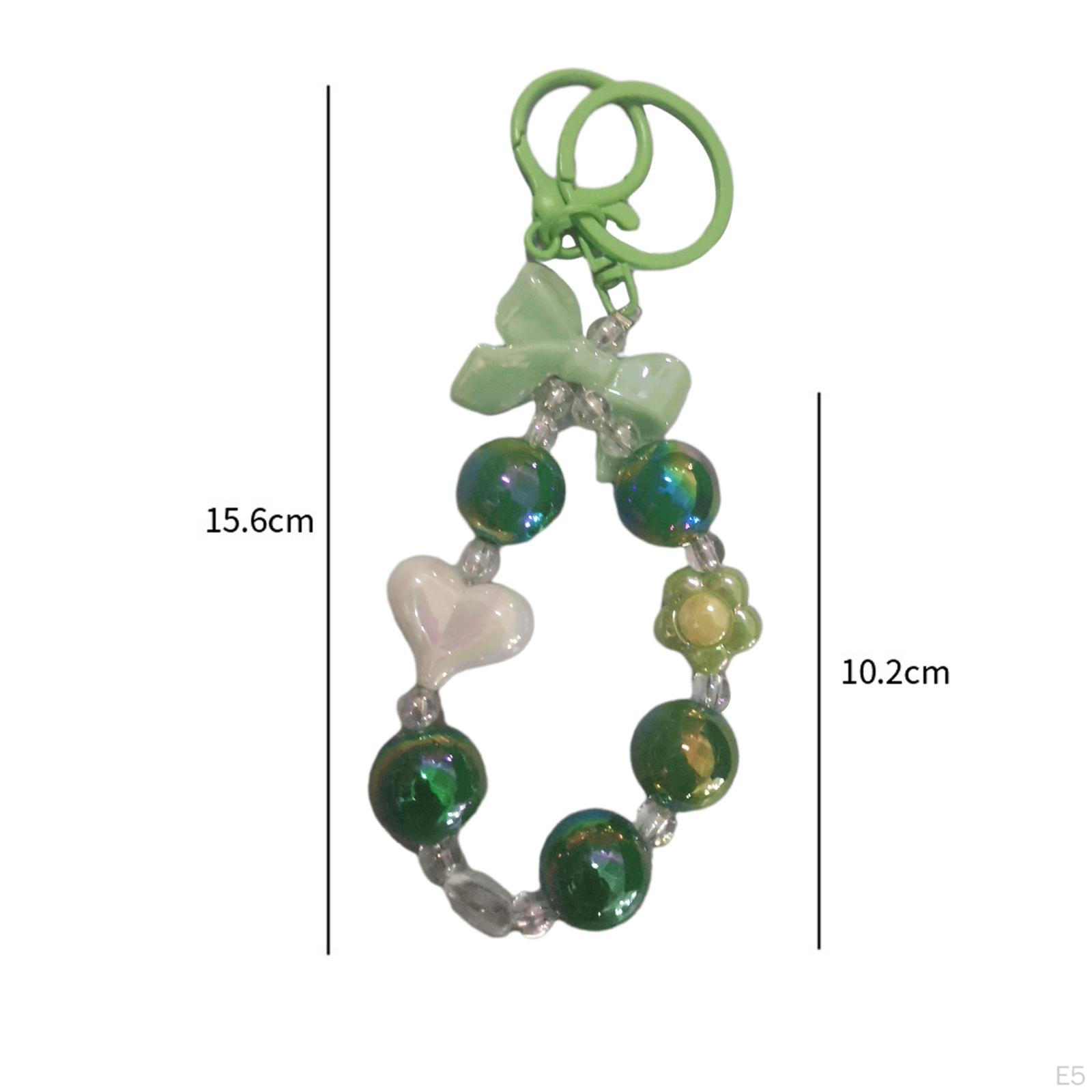 Браслет-ключ из бисера Автомобильная подвеска Кольца из бисера Карнавальные призы белый — фото 4