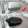 Spiegelkappe für Seitenspiegel für BMW 7 I7 I5 5er Serie G60 G61 G68 G70 G90 2025-2025 M3 Carbon /Schwarz hohe Qualität Typen