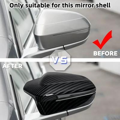 Spiegelkappe für Seitenspiegel für BMW 7 I7 I5 5er Serie G60 G61 G68 G70 G90 2025-2025 M3 Carbon /Schwarz hohe Qualität Typen